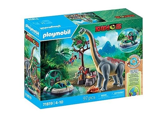 Playmobil Brachiosaurus met hovercraft (71819)