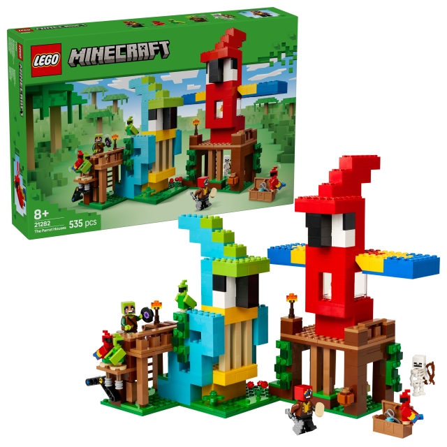 LEGO Minecraft - De papegaaienhuizen (21282.)