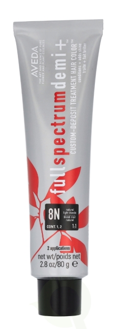 Aveda Full Spectrum Demi+ Custom-Deposit Hair Color 80 g 8N Light Blonde