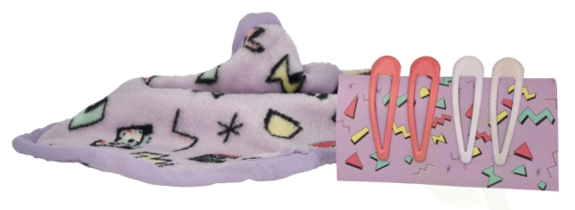 Makeup Eraser The Nineties Set 6 piece Eraser/4 Hair Clips/Pouch