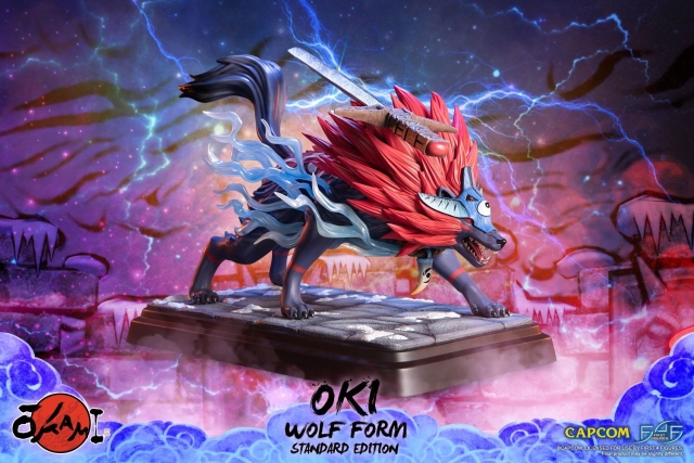 First4Figures Okami (Oki Wolf Form) RESIN standbeeld