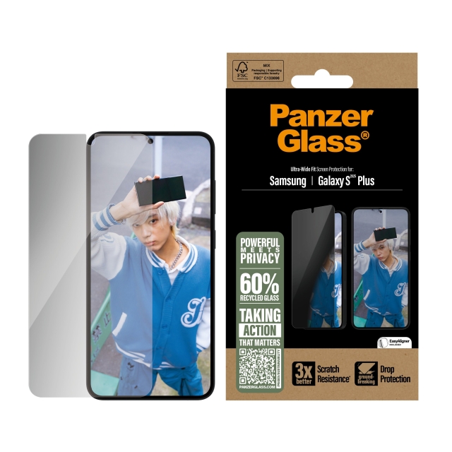 Panzer Glas - Privacy Scherm Beschermer  Galaxy S25 Plus, UWF