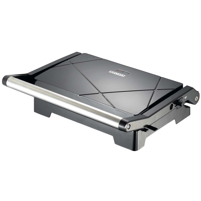 MELISSA Panini grill en contactgrill met antiaanbaklaag en oververhittingsbeveiliging 1000W Zwart