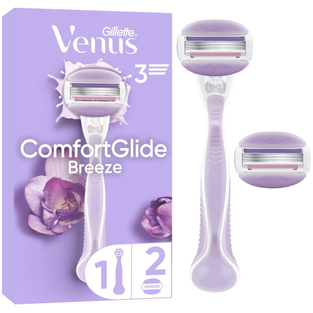 Gillette Rakhyvel Comfortglide Breeze + 2st rakblad