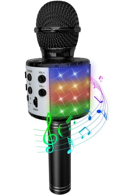 Party Fun Lights Karaokemicrofoon met luidspreker - (605600)