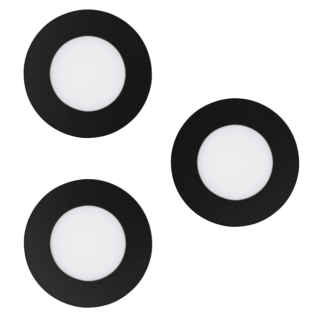 Eglo Set van 3x Fueva-Z Inbouwspots Ø8,5 - Slim Afstembaar Wit - Zigbee & Bluetooth