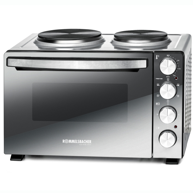 Rommelsbacher Bänkspis med plattor KM 3300  30L Spegelglas 3250W