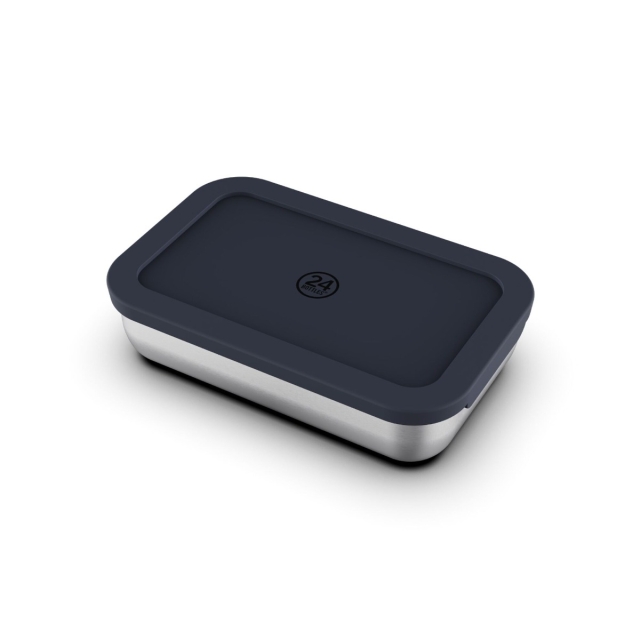 24Bottles Snackbox - marineblauw - 700ml