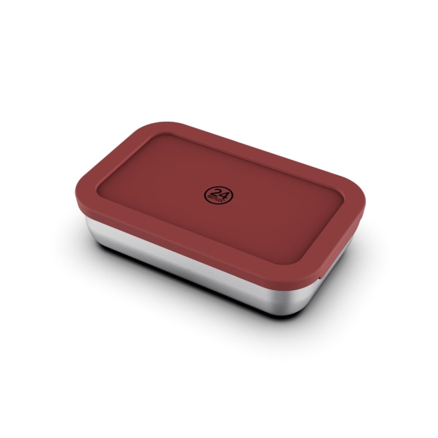 24Bottles Snackbox - Landelijk Rood - 700ml