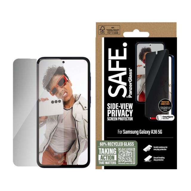 Panzer Glas - SAFE Privacy Screen Protector Galaxy nieuwe A36 5G UWF