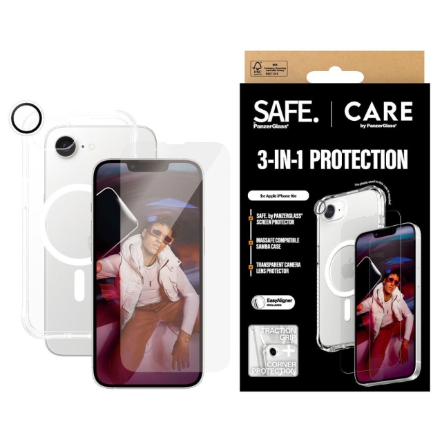 PanzerGlass CARE by PanzerGlass - Fashion 3-in-1 bundel - iPhone 16e