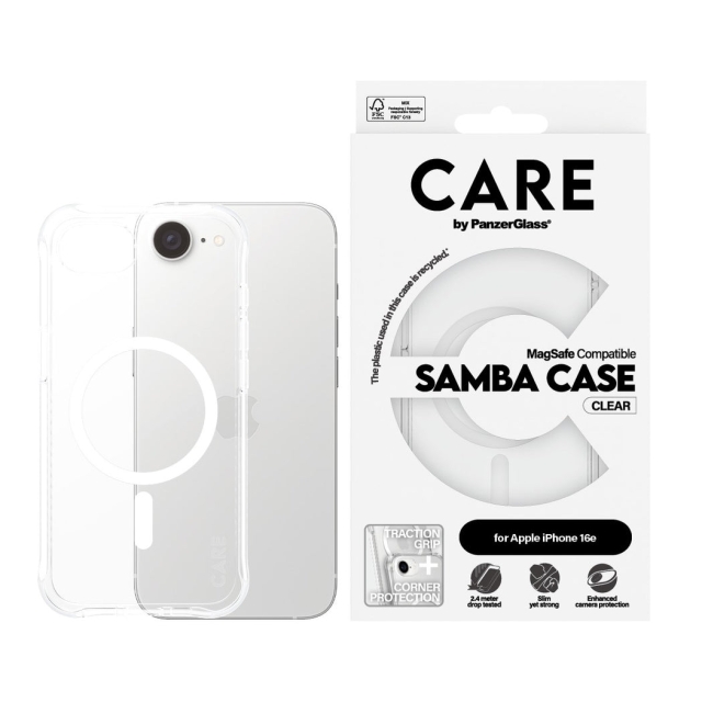 PanzerGlass CARE by PanzerGlass - Etui - Transparant - iPhone 16e