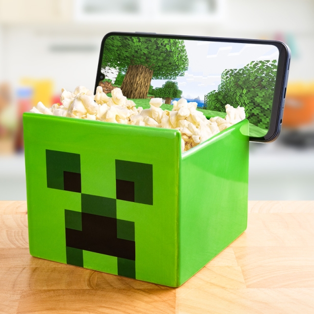Paladone Minecraft Creeper Streaming Snack Bowl