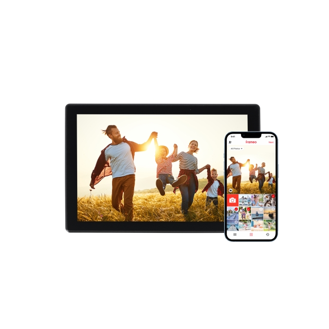 Rollei Slimmere fotolijst - 10 diagonaal - WiFi - App-bediening - Draagbaar model 106 - 10,1 inch - zwart of wit