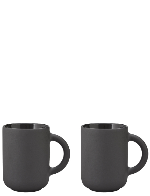 Stelton Theo Mok 0,35 L 2 Stuks (Zwart)