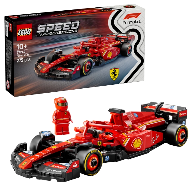 LEGO Snelheidskampioenen - Ferrari SF-24 F1 Racewagen (77242)