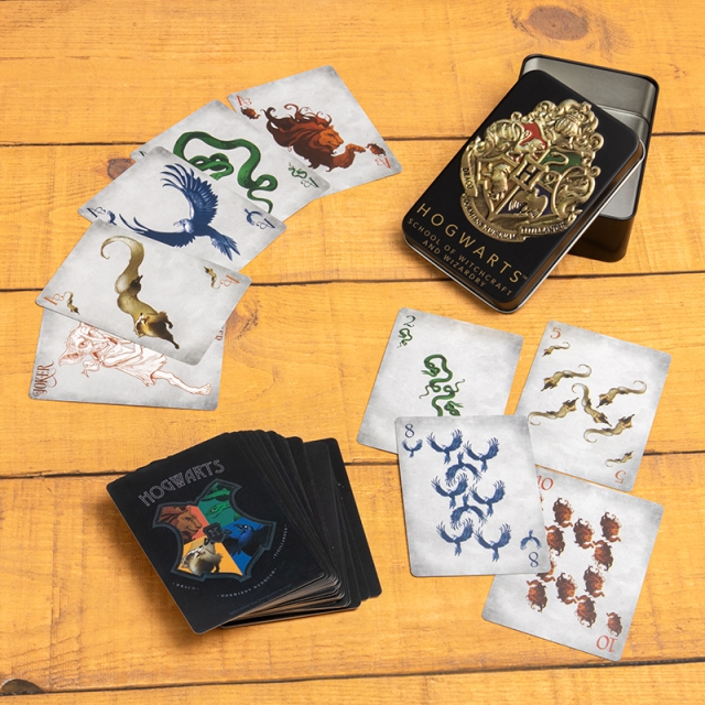 Paladone HOGWARTS SPEELKAARTEN IN BLIK ZWART