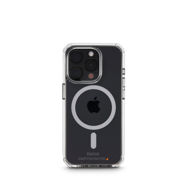 Hama Mobilskal Extreme Protect iPhone 15 Pro Max MagCase Genomskinlig Transparent