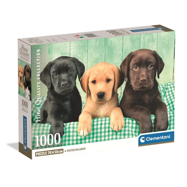 Clementoni Pussel 1000 Pcs CB High Quality Collection Three Labs
