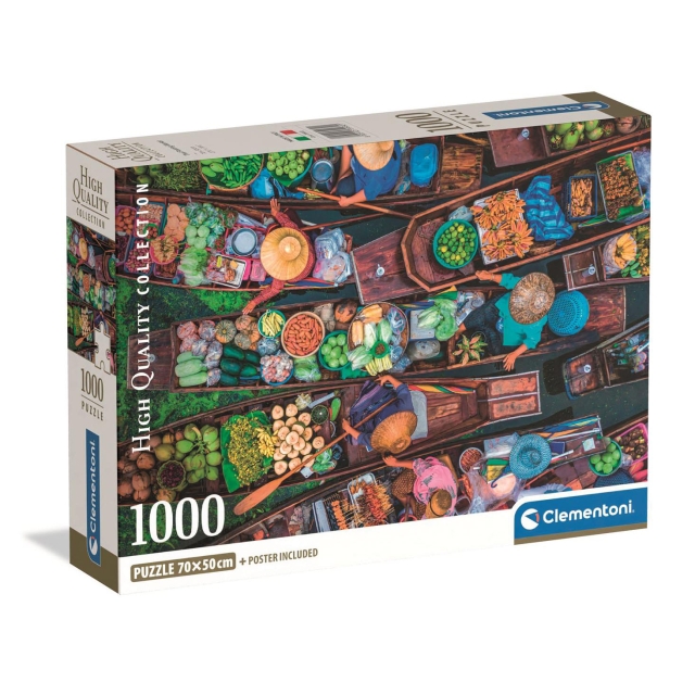 Clementoni Pussel 1000 Pcs CB High Quality Collection Thai Floating Market