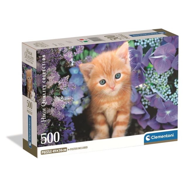 Clementoni Pussel 500 Pcs CB High Quality Collection Ginger Cat