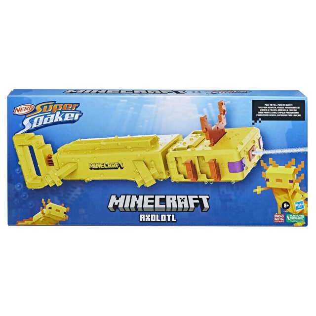 Nerf Super Soaker Minecraft Axle Axolotl