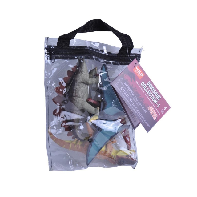Wild Republic Zipper Polybags Dino