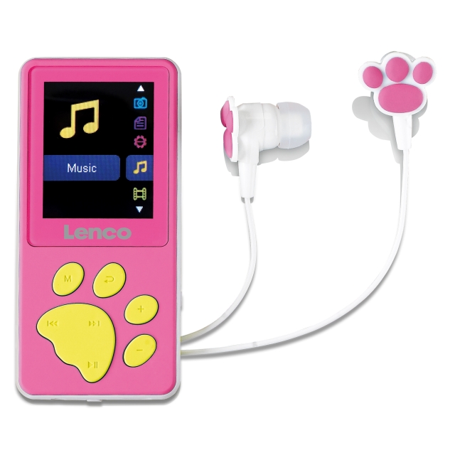 Lenco 8GB MP3 MP4-speler met 1,8" scherm Roze