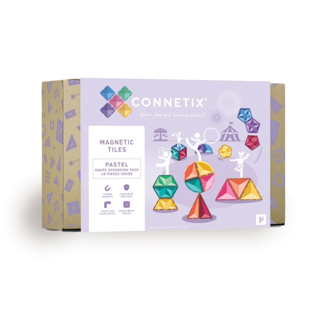 Connetix Pastelvorm uitbreidingsset 48 stuks (CT-P-00048-SE)