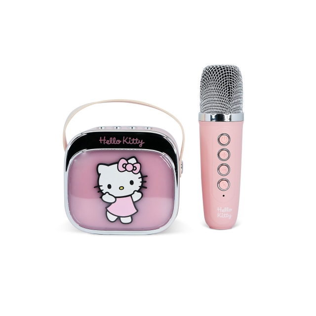HELLO KITTY Karaokehögtalare med Mikrofon Hello Kitty Popsing LED