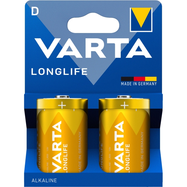 Varta Longlife D / LR20 Batteri 2-pack