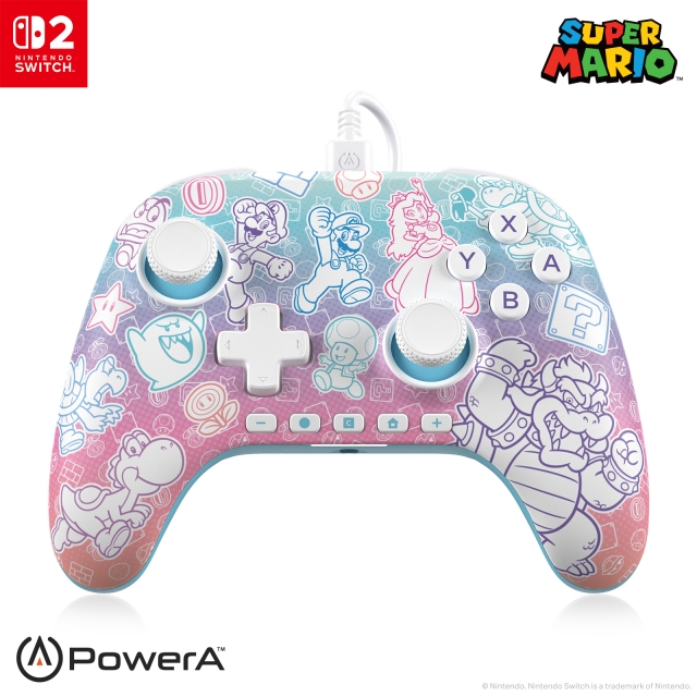 PowerA Advantage Bedrade Controller voor Nintendo Switch 2 - Paddenstoelenrijk