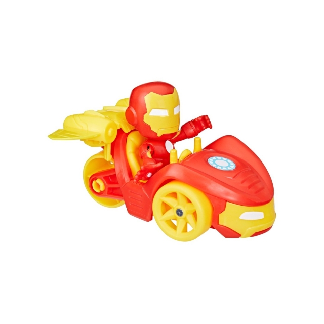 Disney Spidey en zijn geweldige vrienden - Voertuig en accessoireset - Iron Man