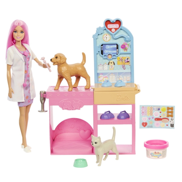 Barbie Snel gegoten dierenartspraktijk (JFX93)