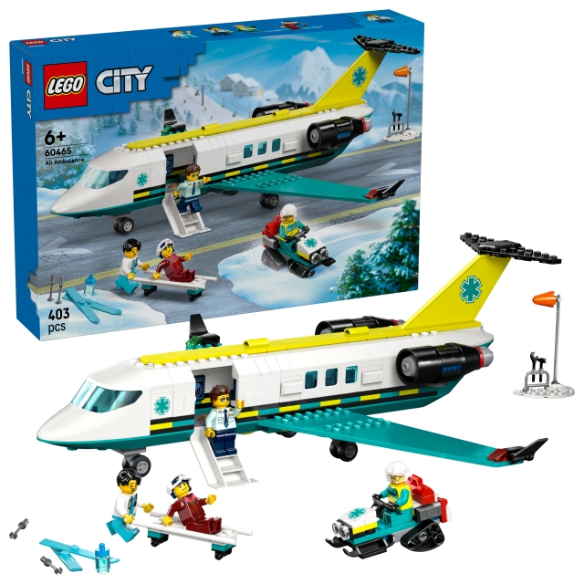 LEGO LEGO City - Noodgevallen Luchtambulance Vliegtuig (60465)