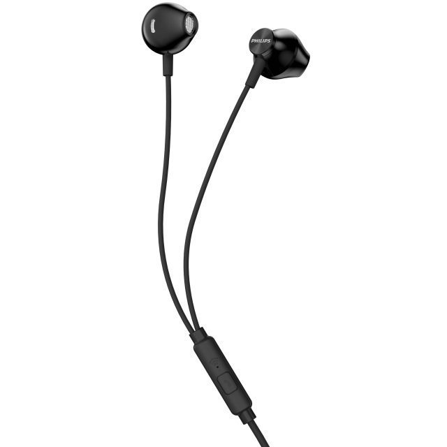 Philips Hörlurar In-ear Mikrofon Kabel Svart