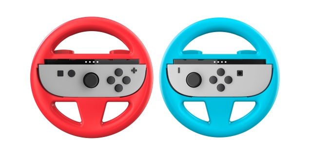NACON Duo Pack wielen voor Nintendo Switch II - 2 Joy-Con™ wielen in rood en blauw