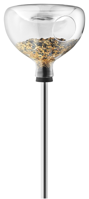 Eva Solo Glazen vogelvoederhuisje met vogelbadje