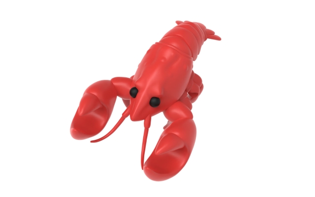 Winkee Larry Lobster Stoomvrijhouder & Lepelhouder - Rood