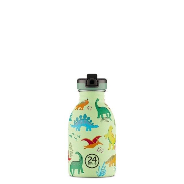24Bottles Kids Collectie - Urban fles 250 ml met sportdeksel - Jurassic Friends (24B936)