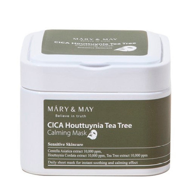 Mary&May Cica Houttuynia Tea Tree Kalmerend Masker - 30 st - 400 ml