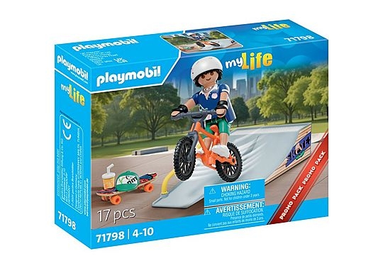 Playmobil Mijn leven: Skateboarder met Ramp (71798)