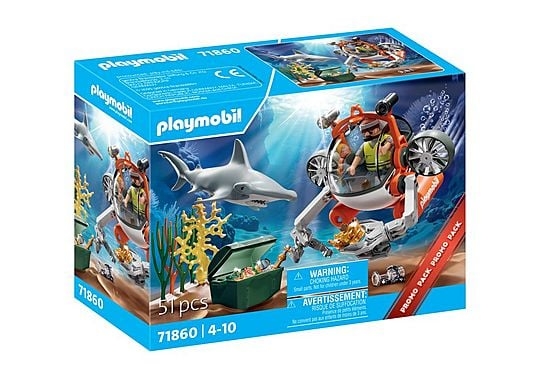 Playmobil Schattenjacht met onderzeeër (71860)
