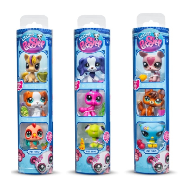 Littlest Pet Shop Huisdierentrio in buis S3 (646)