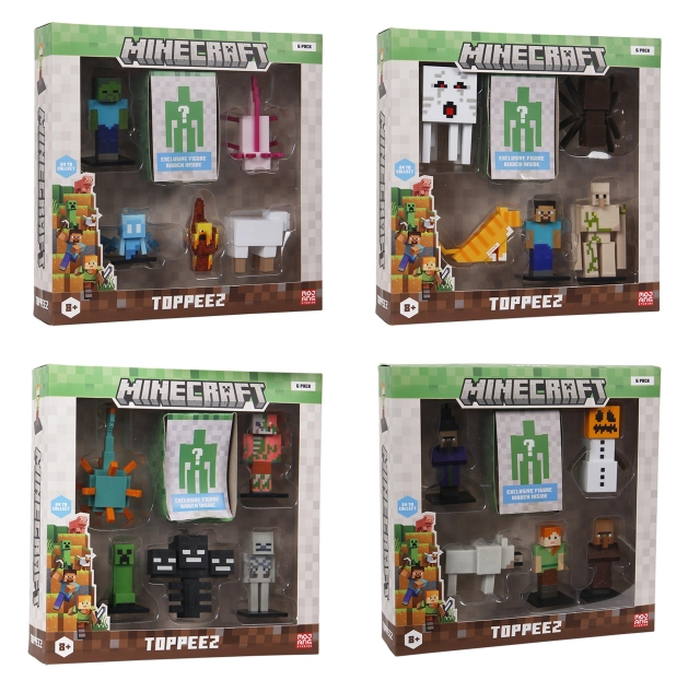MINECRAFT 3D figuur 6 Pack Deluxe doos asst (2060MC)