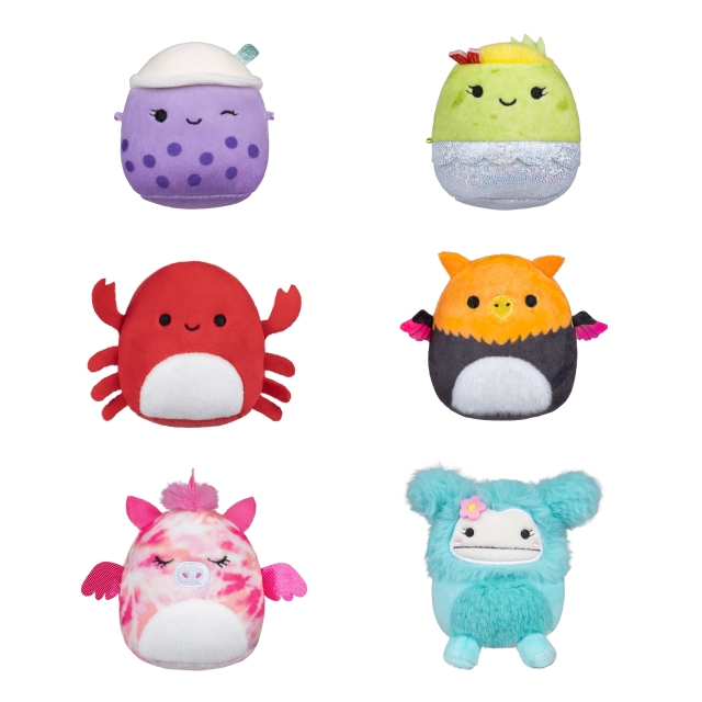 Micromallows 6 cm 6-pack pluche S2 - Myrnam, Henley, Carlos, Anjara, Joelle en Poplina