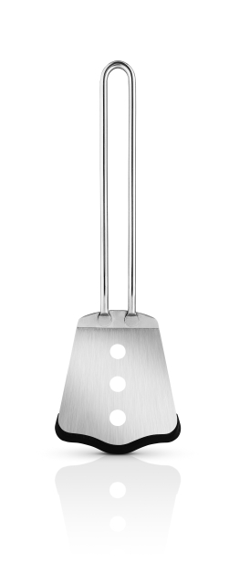Eva Trio Spatel kort met silicone - Gepolijst staal - 25,5 cm