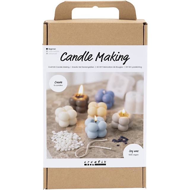 DIY Kit Knutselset - Kaarsen maken - Bubbel Sojakaars (977756)