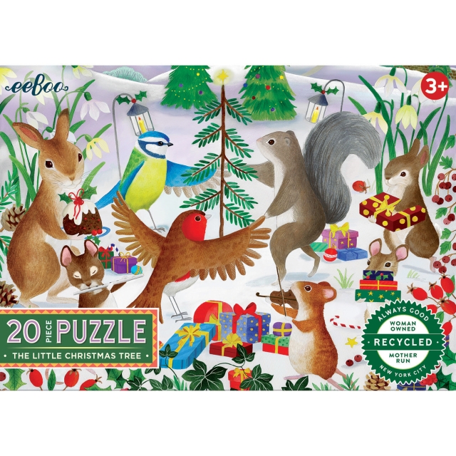eeBoo Puzzel 20-delig - De kleine kerstboom (EPZCX20)