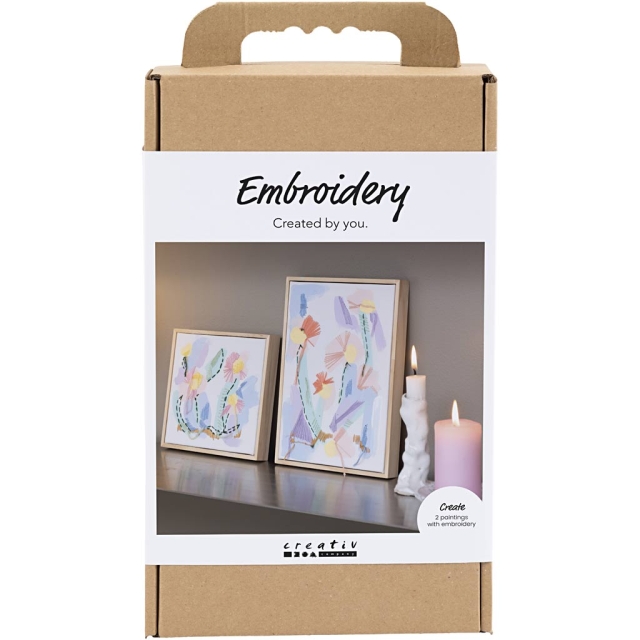 Handwerkpakket Borduren - Schilderijen - pastelkleuren (977862)